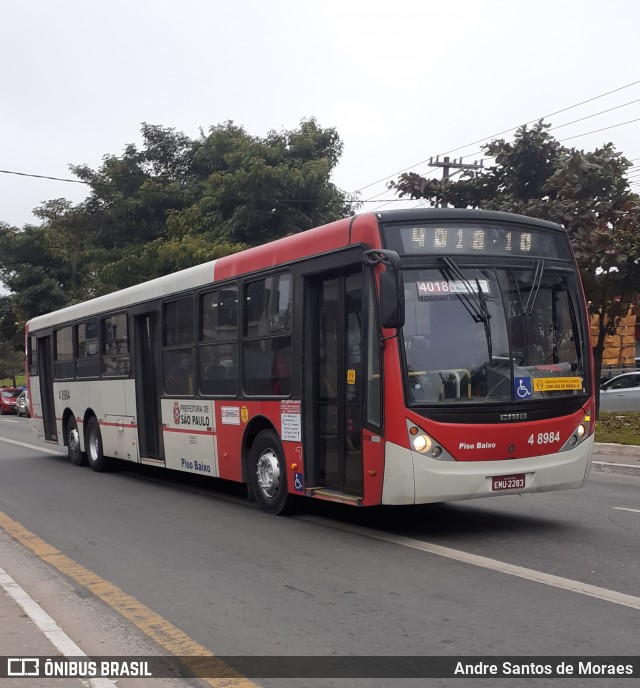 Express Transportes Urbanos Ltda 4 8984 na cidade de São Paulo, São Paulo, Brasil, por Andre Santos de Moraes. Número da foto: #9083263.