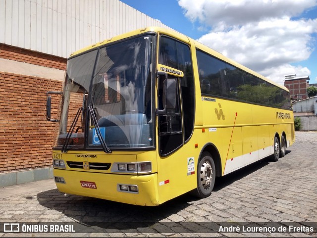 Viação Itapemirim 44217 na cidade de Ipatinga, Minas Gerais, Brasil, por André Lourenço de Freitas. Número da foto: #9084840.