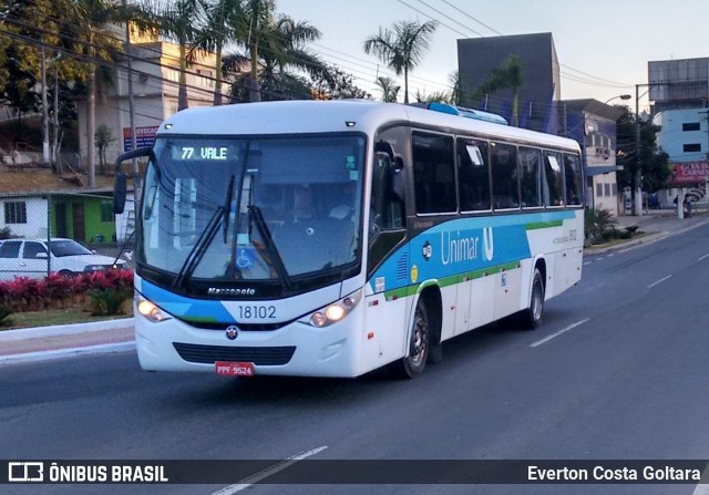 Unimar Transportes 18102 na cidade de Cariacica, Espírito Santo, Brasil, por Everton Costa Goltara. Número da foto: #9082454.