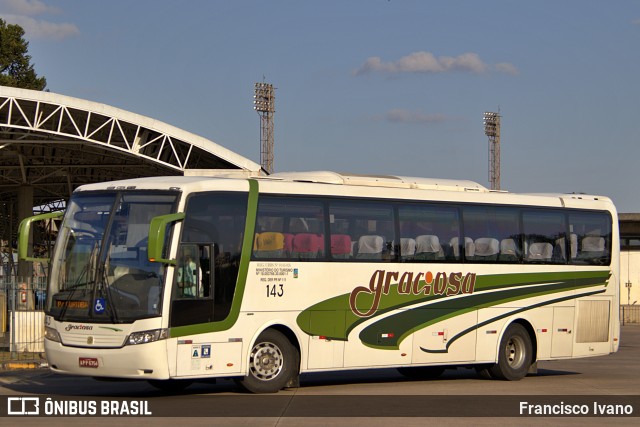 Viação Graciosa 143 na cidade de Curitiba, Paraná, Brasil, por Francisco Ivano. ID da foto: 9084034.