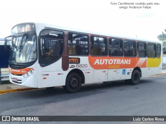 Autotrans > Turilessa 6820 na cidade de Varginha, Minas Gerais, Brasil, por Luiz Carlos Rosa. Número da foto: #9084898.