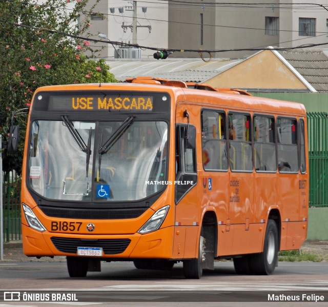 Transporte Coletivo Glória BI857 na cidade de Curitiba, Paraná, Brasil, por Matheus Felipe. Número da foto: #9081975.
