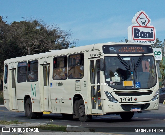Expresso Azul 17091 na cidade de Curitiba, Paraná, Brasil, por Matheus Felipe. Número da foto: #9081961.