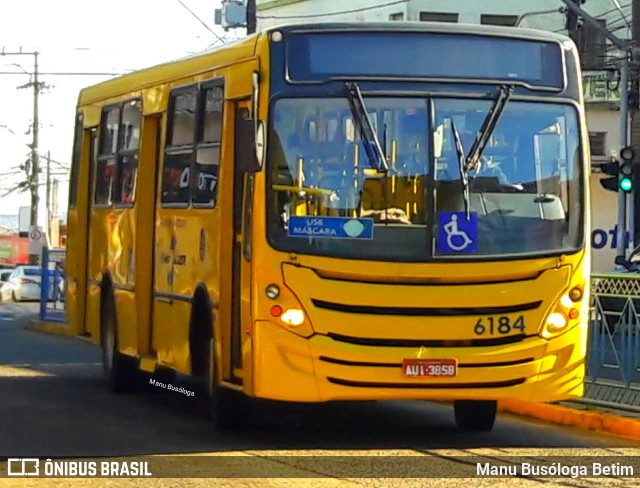 Transportes Coletivos Pérola do Oeste 6184 na cidade de Guarapuava, Paraná, Brasil, por Manu Busóloga Betim. Número da foto: #9085103.