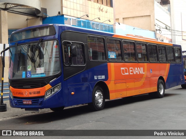 Evanil Transportes e Turismo RJ 132.089 na cidade de Nova Iguaçu, Rio de Janeiro, Brasil, por Pedro Vinicius. ID da foto: 9084124.