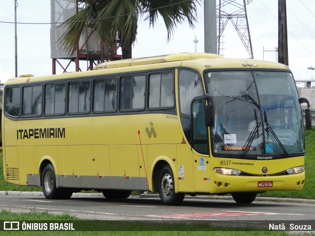 Viação Itapemirim 8537 na cidade de Vitória, Espírito Santo, Brasil, por Natã  Souza. ID da foto: 9084200.