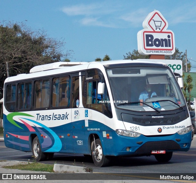 Trans Isaak Turismo 1281 na cidade de Curitiba, Paraná, Brasil, por Matheus Felipe. Número da foto: #9085564.