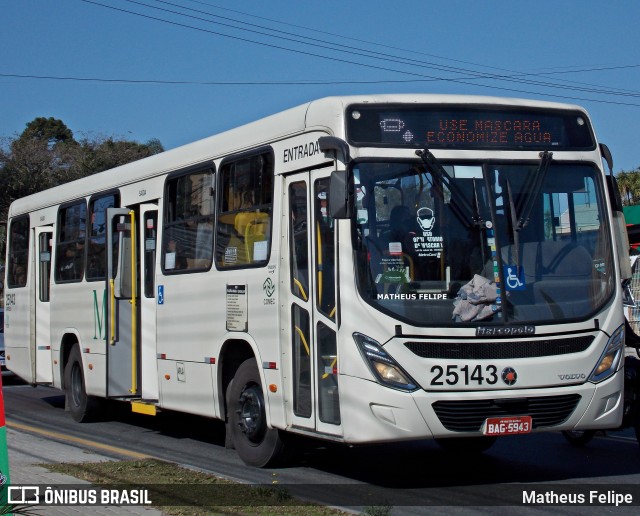 Viação Castelo Branco 25143 na cidade de Curitiba, Paraná, Brasil, por Matheus Felipe. ID da foto: 9085550.