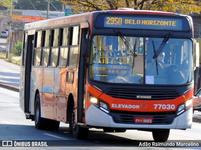 Eldorado Transportes 77030 na cidade de Belo Horizonte, Minas Gerais, Brasil, por Adão Raimundo Marcelino. ID da foto: 9088144.