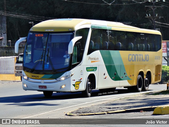 Empresa Gontijo de Transportes 18105 na cidade de Ilhéus, Bahia, Brasil, por João Victor. ID da foto: 9085906.