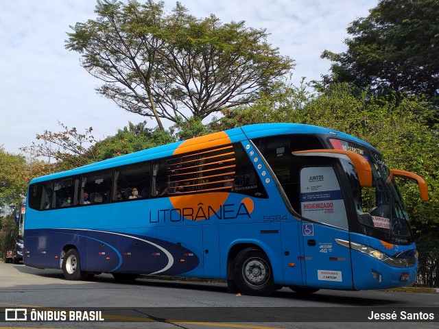 Litorânea Transportes Coletivos 5684 na cidade de São Paulo, São Paulo, Brasil, por Jessé Santos. Número da foto: #9086136.
