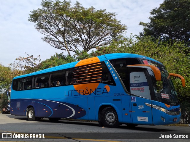 Litorânea Transportes Coletivos 5684 na cidade de São Paulo, São Paulo, Brasil, por Jessé Santos. ID da foto: 9086136.