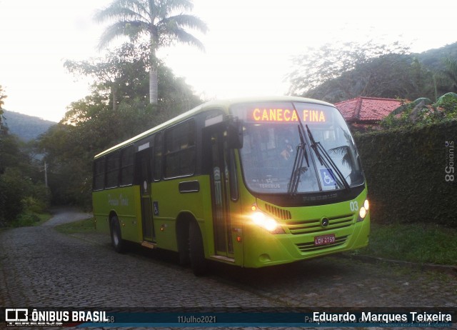 Viação Paraíso Verde 03 na cidade de Guapimirim, Rio de Janeiro, Brasil, por Eduardo  Marques Teixeira. ID da foto: 9086097.