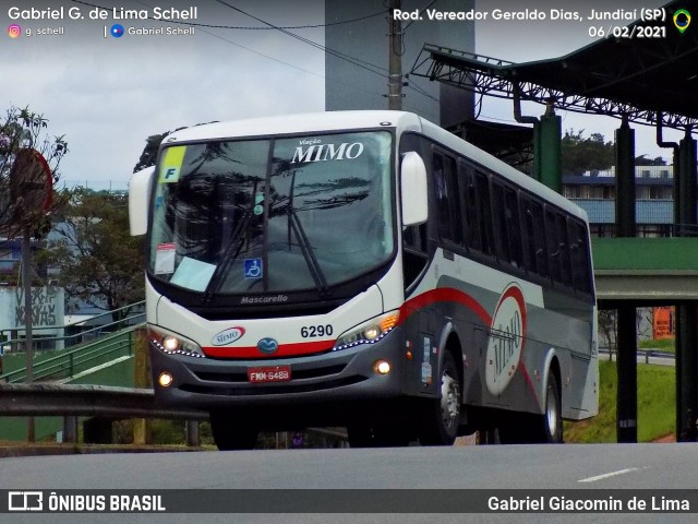 Viação Mimo 6290 na cidade de Jundiaí, São Paulo, Brasil, por Gabriel Giacomin de Lima. ID da foto: 9087090.