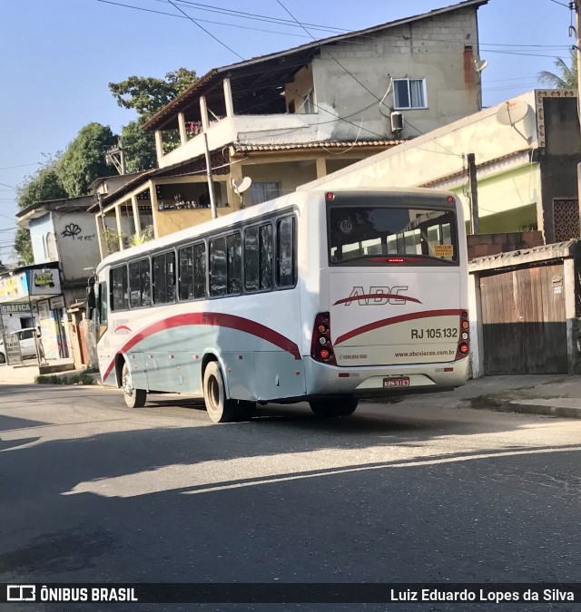 Auto Viação ABC RJ 105.132 na cidade de São Gonçalo, Rio de Janeiro, Brasil, por Luiz Eduardo Lopes da Silva. ID da foto: 9088064.