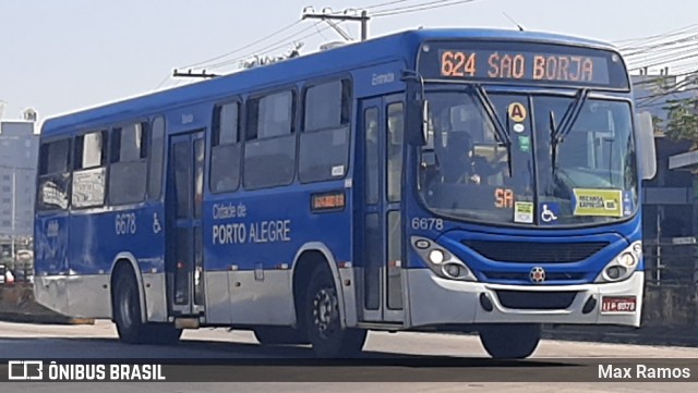 SOPAL - Sociedade de Ônibus Porto-Alegrense Ltda. 6678 na cidade de Porto Alegre, Rio Grande do Sul, Brasil, por Max Ramos. ID da foto: 9086661.