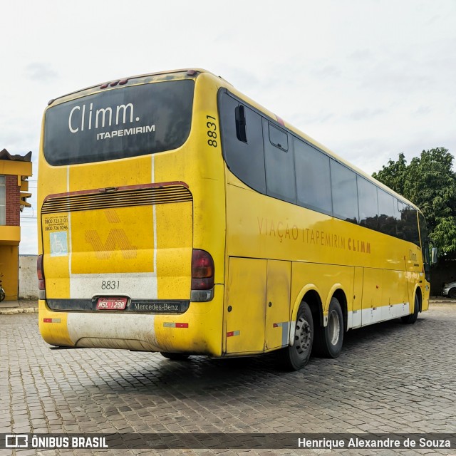 Viação Itapemirim 8831 na cidade de Vitória da Conquista, Bahia, Brasil, por Henrique Alexandre de Souza. ID da foto: 9085912.