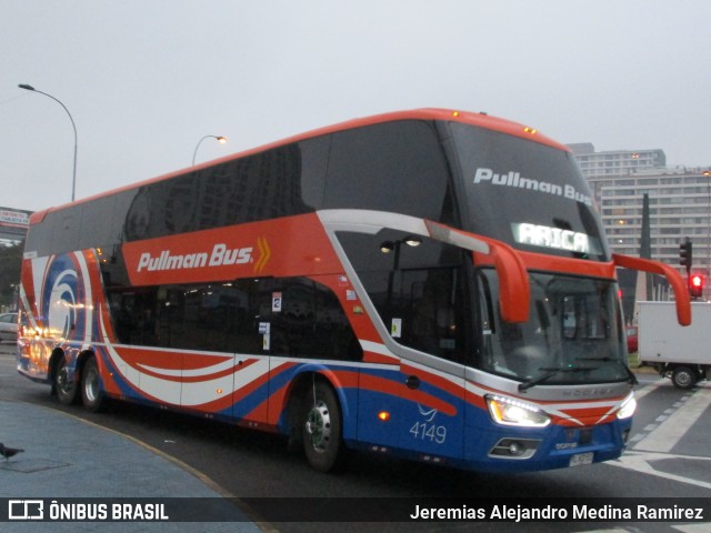 Pullman Bus 4149 na cidade de Santiago, Santiago, Metropolitana de Santiago, Chile, por Jeremias Alejandro Medina Ramirez. Número da foto: #9085359.
