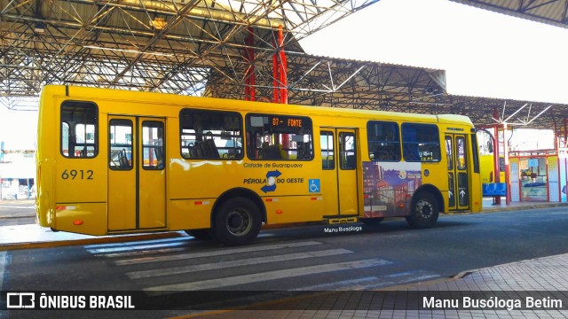 Transportes Coletivos Pérola do Oeste 6912 na cidade de Guarapuava, Paraná, Brasil, por Manu Busóloga Betim. Número da foto: #9085813.