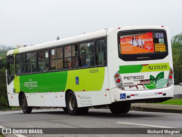 Viação Penedo RJ 213.010 na cidade de Resende, Rio de Janeiro, Brasil, por Richard Wagner. ID da foto: 9086958.