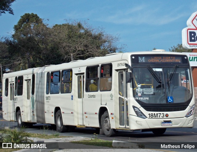 Viação Santo Ângelo 18M73 na cidade de Curitiba, Paraná, Brasil, por Matheus Felipe. ID da foto: 9085565.