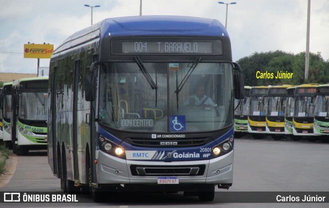 HP Transportes Coletivos 20801 na cidade de Aparecida de Goiânia, Goiás, Brasil, por Carlos Júnior. ID da foto: 9090499.