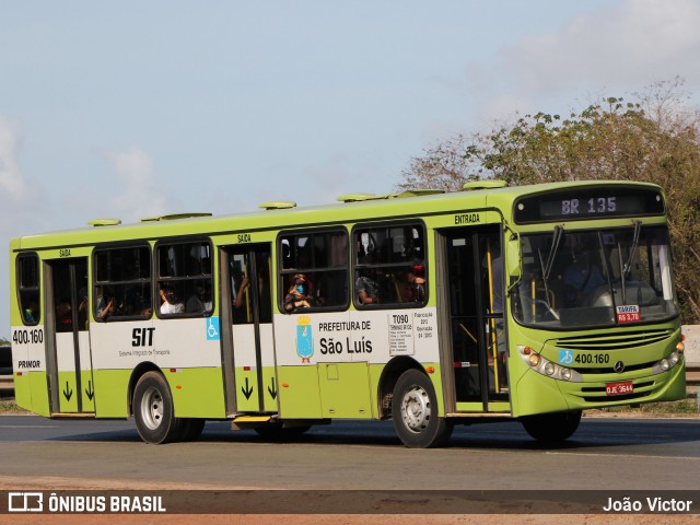 Viação Primor 400.160 na cidade de São Luís, Maranhão, Brasil, por João Victor. ID da foto: 9091168.