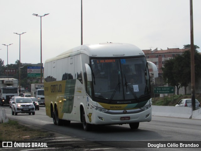 Empresa Gontijo de Transportes 18760 na cidade de Belo Horizonte, Minas Gerais, Brasil, por Douglas Célio Brandao. ID da foto: 9090704.