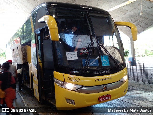 Viação Itapemirim 60093 na cidade de Fortaleza, Ceará, Brasil, por Matheus Da Mata Santos. ID da foto: 9090859.