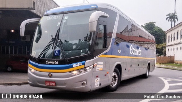 Viação Cometa 10290 na cidade de Santos, São Paulo, Brasil, por Fábio Lira Santos. ID da foto: 9089391.