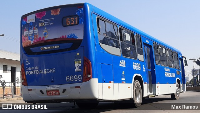 SOPAL - Sociedade de Ônibus Porto-Alegrense Ltda. 6699 na cidade de Porto Alegre, Rio Grande do Sul, Brasil, por Max Ramos. ID da foto: 9090214.