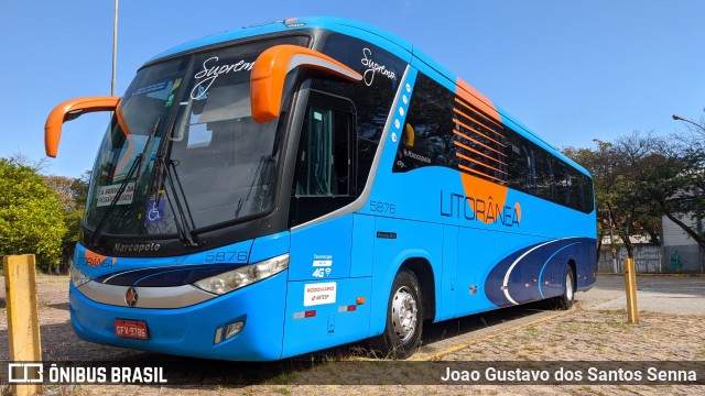 Litorânea Transportes Coletivos 5876 na cidade de São Paulo, São Paulo, Brasil, por Joao Gustavo dos Santos Senna. ID da foto: 9091734.