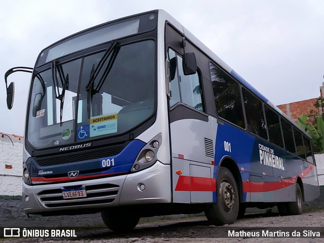 Bem Te Vi Transportes e Turismo 001 na cidade de Pinheiral, Rio de Janeiro, Brasil, por Matheus Martins da Silva. Número da foto: #9091716.