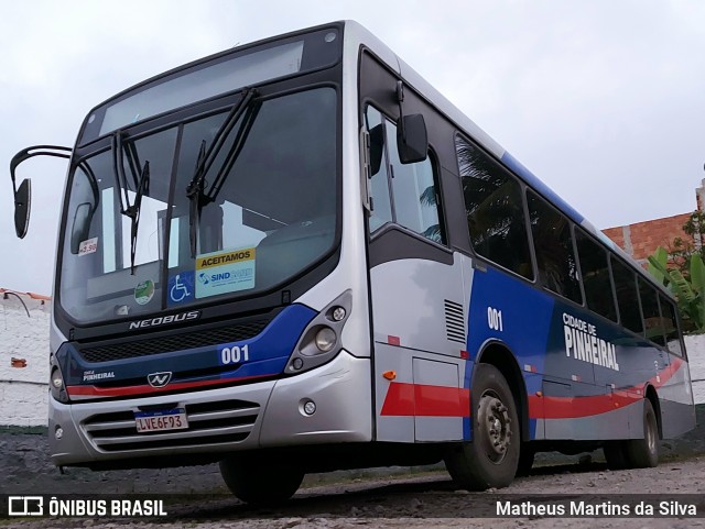 Bem Te Vi Transportes e Turismo 001 na cidade de Pinheiral, Rio de Janeiro, Brasil, por Matheus Martins da Silva. ID da foto: 9091716.