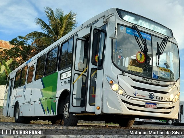 Viação Pinheiral RJ 189.015 na cidade de Pinheiral, Rio de Janeiro, Brasil, por Matheus Martins da Silva. Número da foto: #9091746.