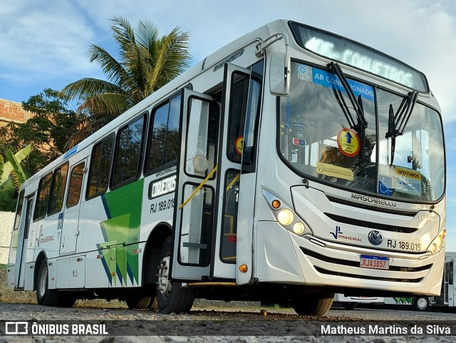 Viação Pinheiral RJ 189.015 na cidade de Pinheiral, Rio de Janeiro, Brasil, por Matheus Martins da Silva. ID da foto: 9091746.