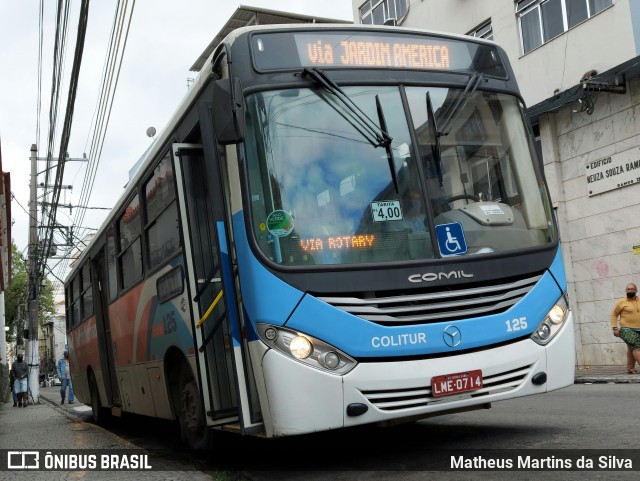 Colitur Transportes Rodoviários 125 na cidade de Barra Mansa, Rio de Janeiro, Brasil, por Matheus Martins da Silva. ID da foto: 9091581.