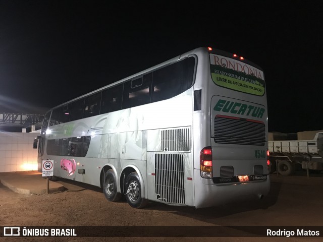 Eucatur - Empresa União Cascavel de Transportes e Turismo 4540 na cidade de Itapuã do Oeste, Rondônia, Brasil, por Rodrigo Matos. ID da foto: 9093541.