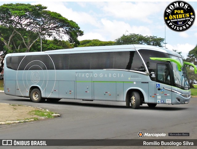 Viação Garcia 82055 na cidade de Rolândia, Paraná, Brasil, por Romílio Busólogo Silva . Número da foto: #9094758.