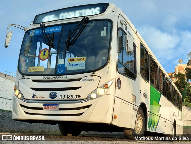 Viação Pinheiral RJ 189.015 na cidade de Pinheiral, Rio de Janeiro, Brasil, por Matheus Martins da Silva. Número da foto: #9091726.