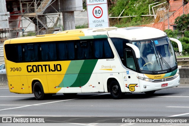 Empresa Gontijo de Transportes 7040 na cidade de Salvador, Bahia, Brasil, por Felipe Pessoa de Albuquerque. Número da foto: #9043421.