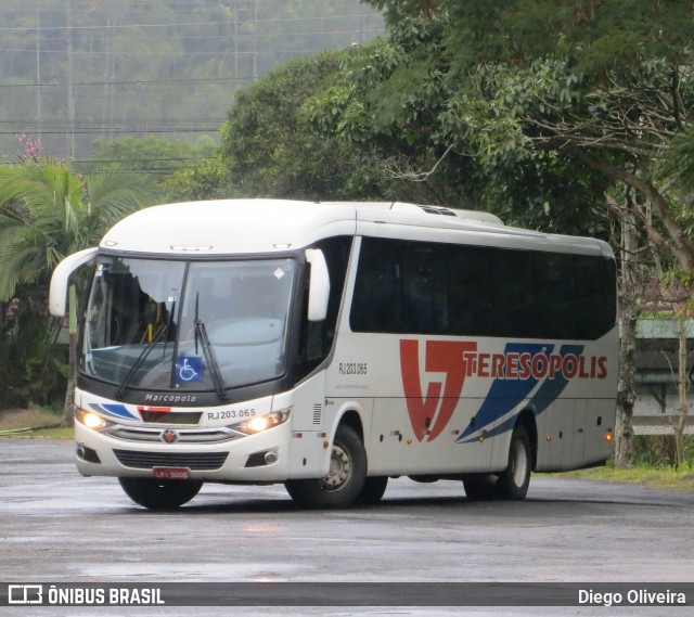 Viação Teresópolis RJ 203.065 na cidade de Teresópolis, Rio de Janeiro, Brasil, por Diego Oliveira. Número da foto: #9043366.