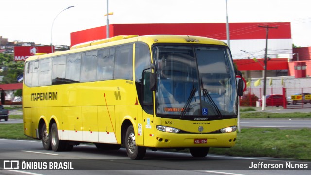 Viação Itapemirim 5861 na cidade de Recife, Pernambuco, Brasil, por Jefferson Nunes. Número da foto: #9043416.