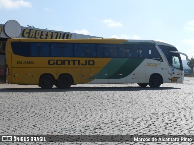 Empresa Gontijo de Transportes 18785 na cidade de Perdões, Minas Gerais, Brasil, por Marcos de Alcantara Pinto. ID da foto: 9042277.