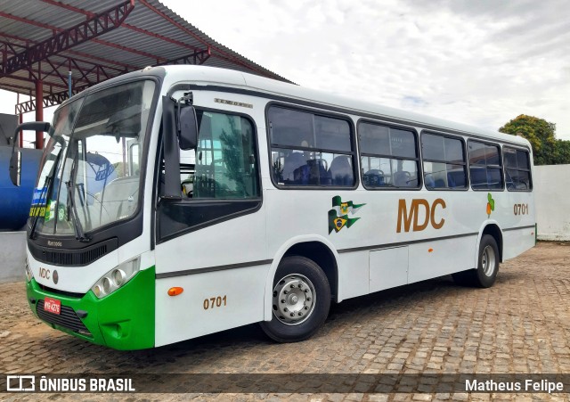 MDC - Viação Campos 0701 na cidade de Nísia Floresta, Rio Grande do Norte, Brasil, por Matheus Felipe. ID da foto: 9042285.