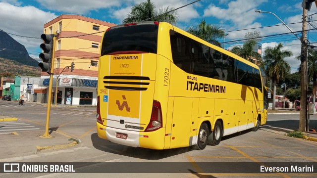 Viação Itapemirim 17023 na cidade de Governador Valadares, Minas Gerais, Brasil, por Everson Marini. ID da foto: 9042074.