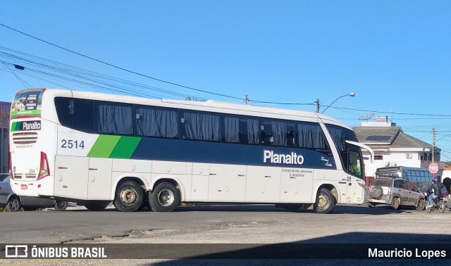 Planalto Transportes 2514 na cidade de Santiago, Rio Grande do Sul, Brasil, por Mauricio Lopes. ID da foto: 9095128.