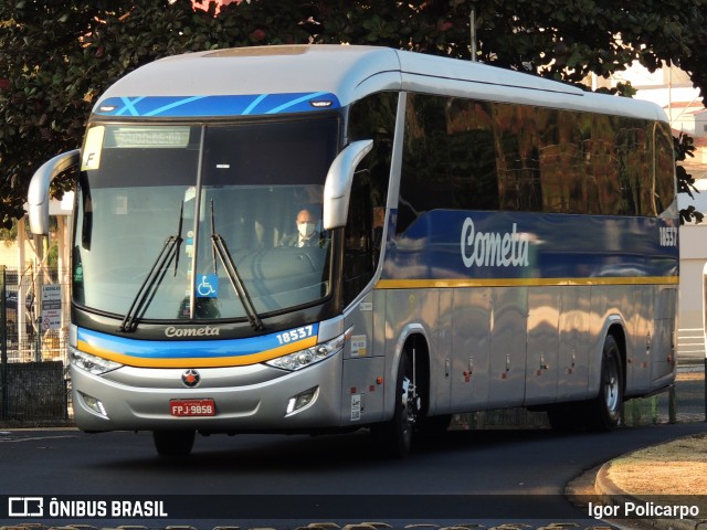Viação Cometa 18537 na cidade de Ribeirão Preto, São Paulo, Brasil, por Igor Policarpo. Número da foto: #9096943.