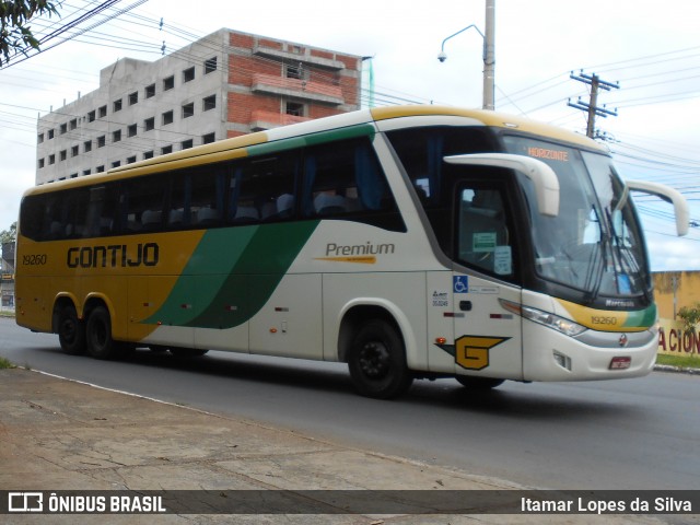 Empresa Gontijo de Transportes 19260 na cidade de Goiânia, Goiás, Brasil, por Itamar Lopes da Silva. ID da foto: 9097023.