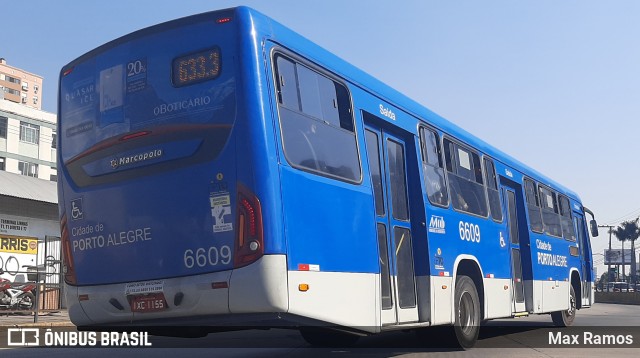 SOPAL - Sociedade de Ônibus Porto-Alegrense Ltda. 6609 na cidade de Porto Alegre, Rio Grande do Sul, Brasil, por Max Ramos. Número da foto: #9095553.